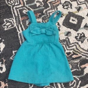 Turquoise baby girl dress